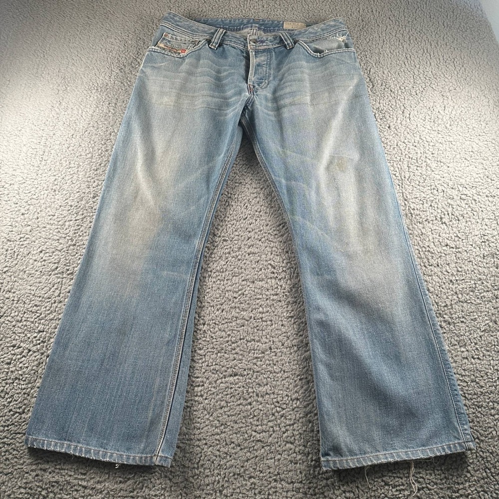 Vtg Diesel Zaf Jeans Mens 32x32(32x29 Fit)Light Wash Bootcut 00796 Italy Y2K